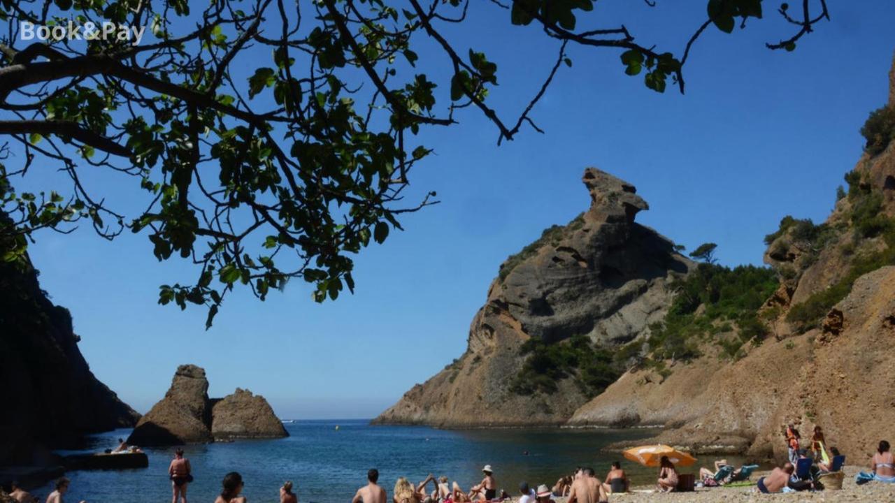 Les Alouettes Studio Avec Terrasse, Garage Et Piscine La Ciotat Bagian luar foto