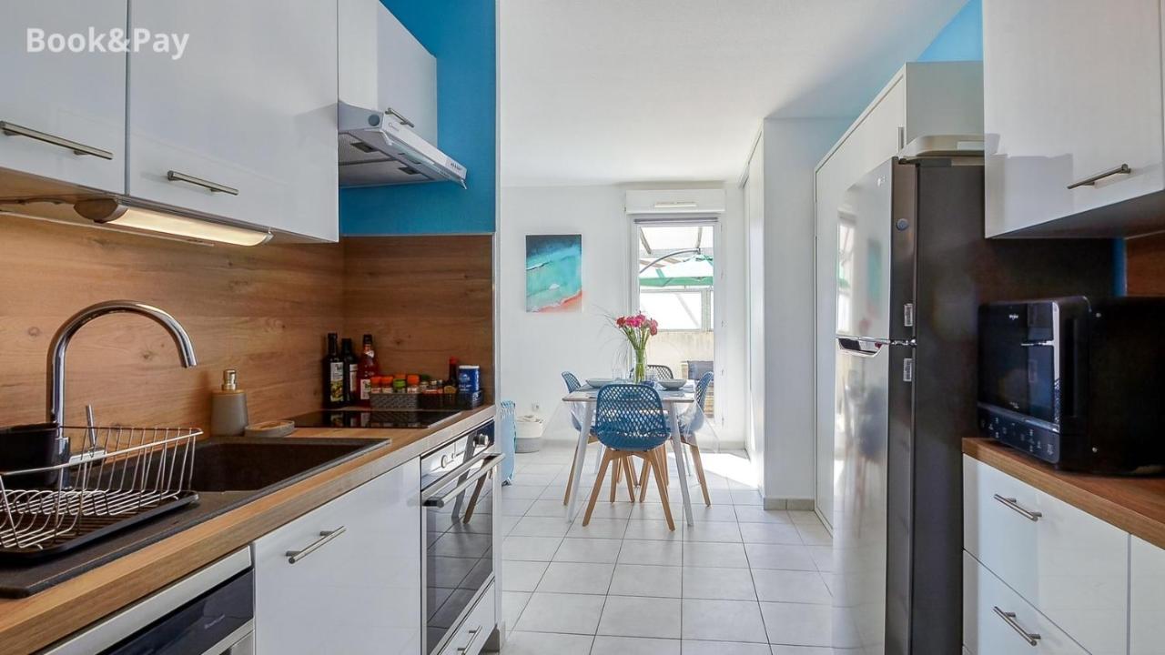 Les Alouettes Studio Avec Terrasse, Garage Et Piscine La Ciotat Bagian luar foto