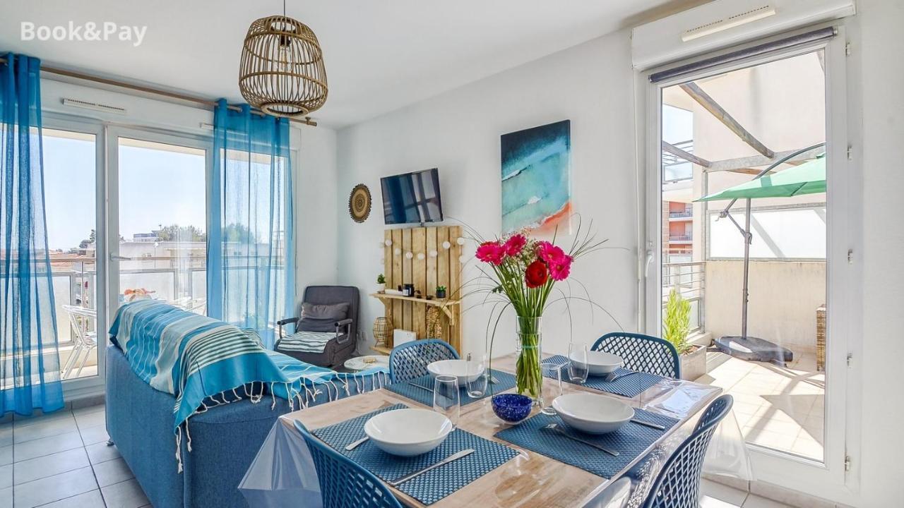 Les Alouettes Studio Avec Terrasse, Garage Et Piscine La Ciotat Bagian luar foto